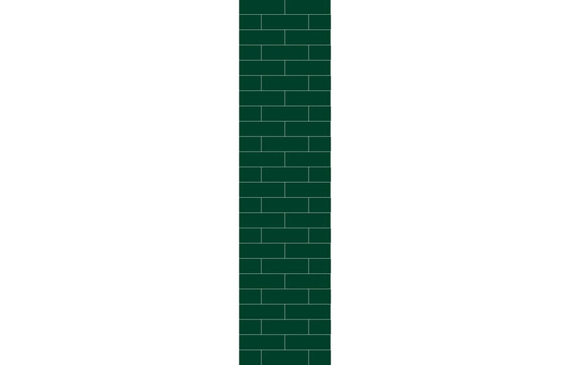 Fibo | Bottle Green Metro Brick Tile Wall Panel