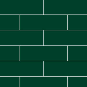 Fibo | Bottle Green Metro Brick Tile Wall Panel