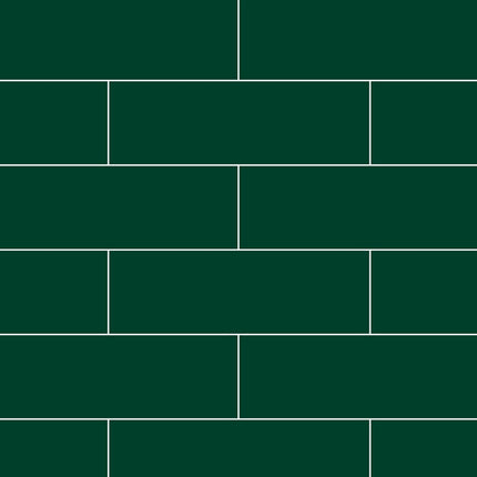 Fibo | Bottle Green Metro Brick Tile Wall Panel