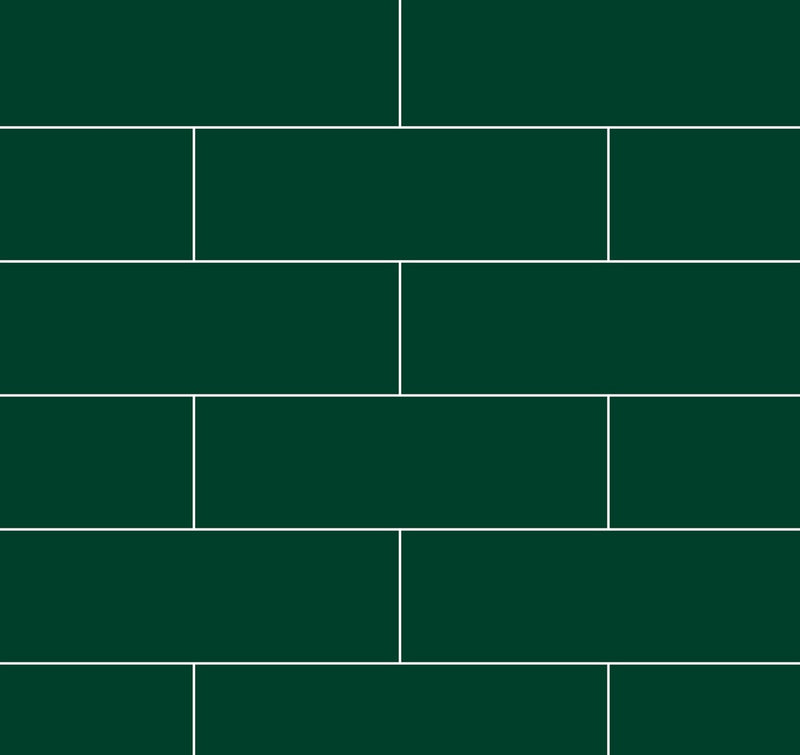 Fibo | Bottle Green Metro Brick Tile Wall Panel