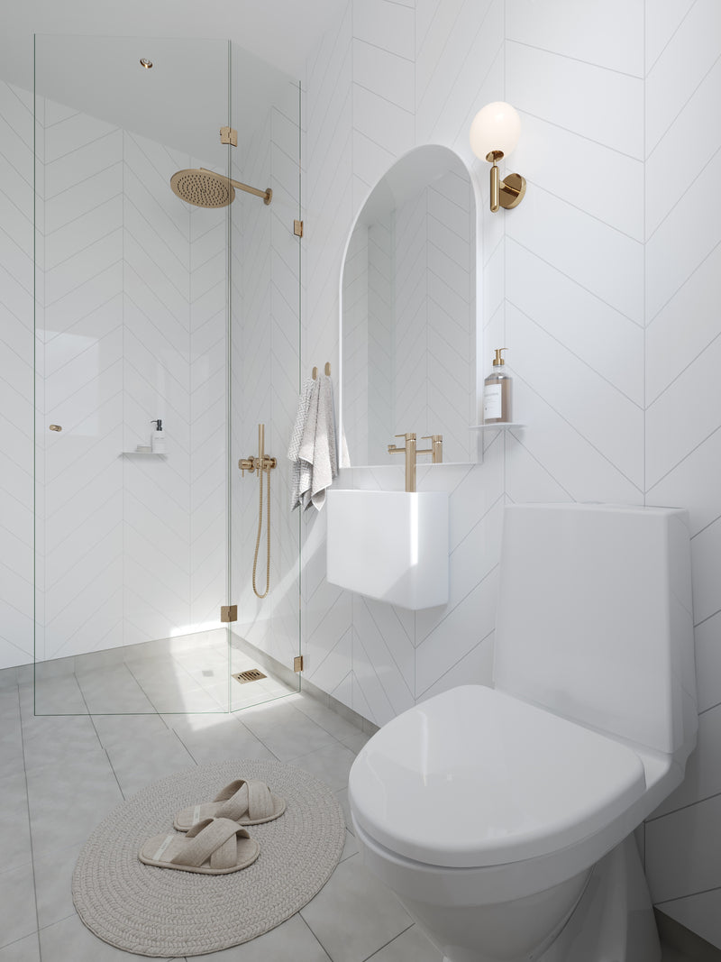 Fibo | Denver White Chevron Tile Wall Panel