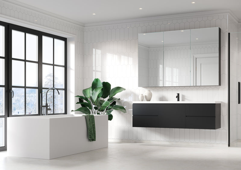 Fibo | Denver White Elongated Hex Tile Wall Panel