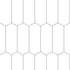 Fibo | Denver White Elongated Hex Tile Wall Panel