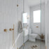 Fibo | Denver White Elongated Hex Tile Wall Panel