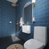 Fibo | Dusty Blue Metro Brick Tile Wall Panel
