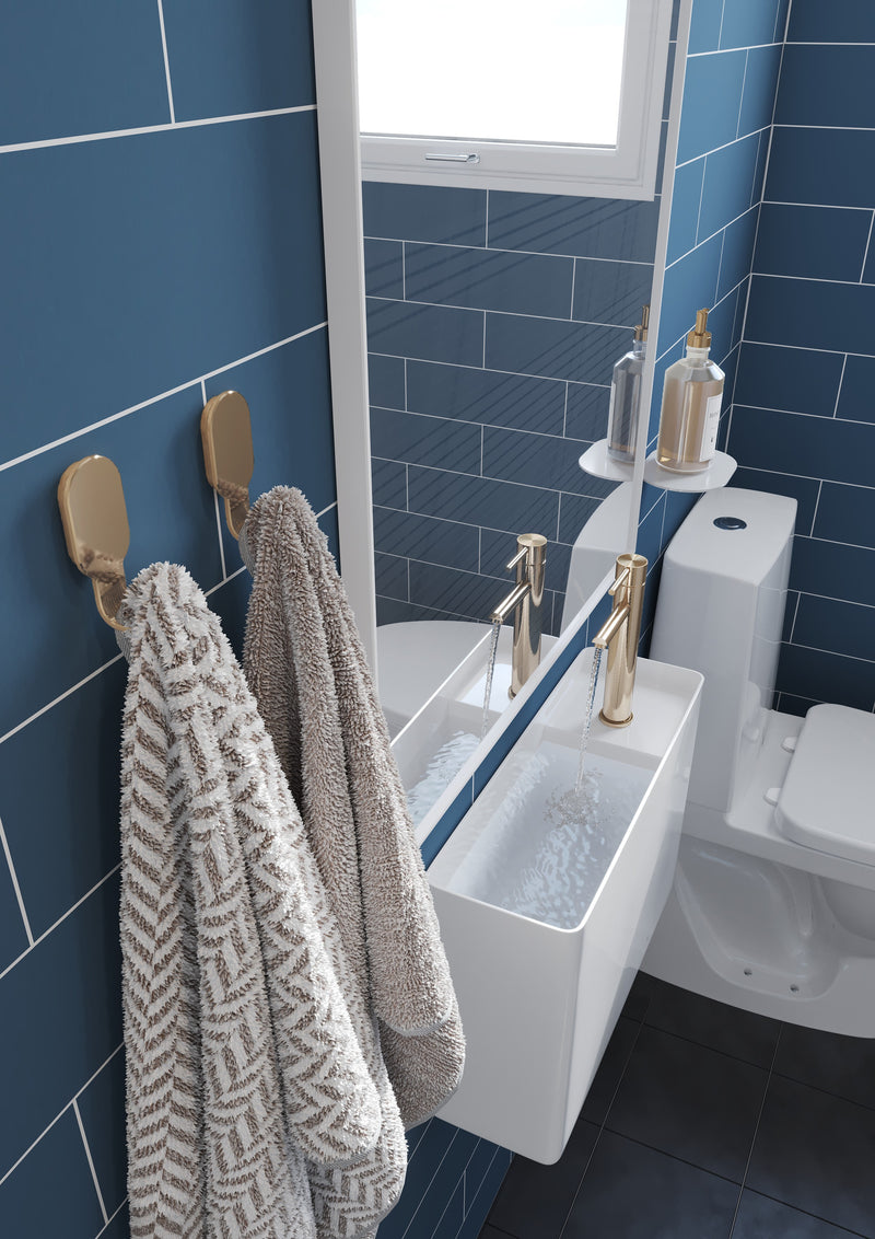 Fibo | Dusty Blue Metro Brick Tile Wall Panel