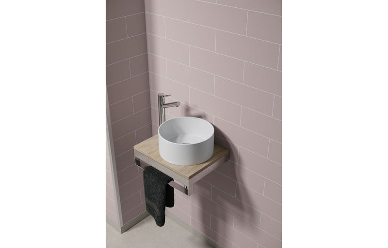 Fibo | Dusky Pink Metro Brick Tile Wall Panel