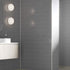 Fibo | Medium Grey Brick Panel