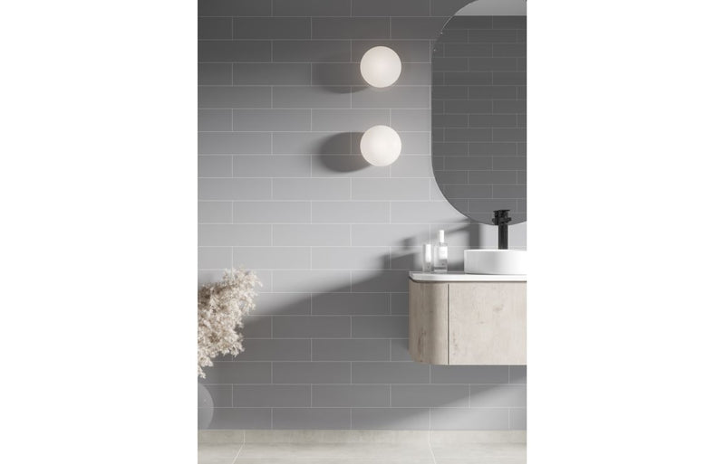 Fibo | Medium Grey Brick Panel