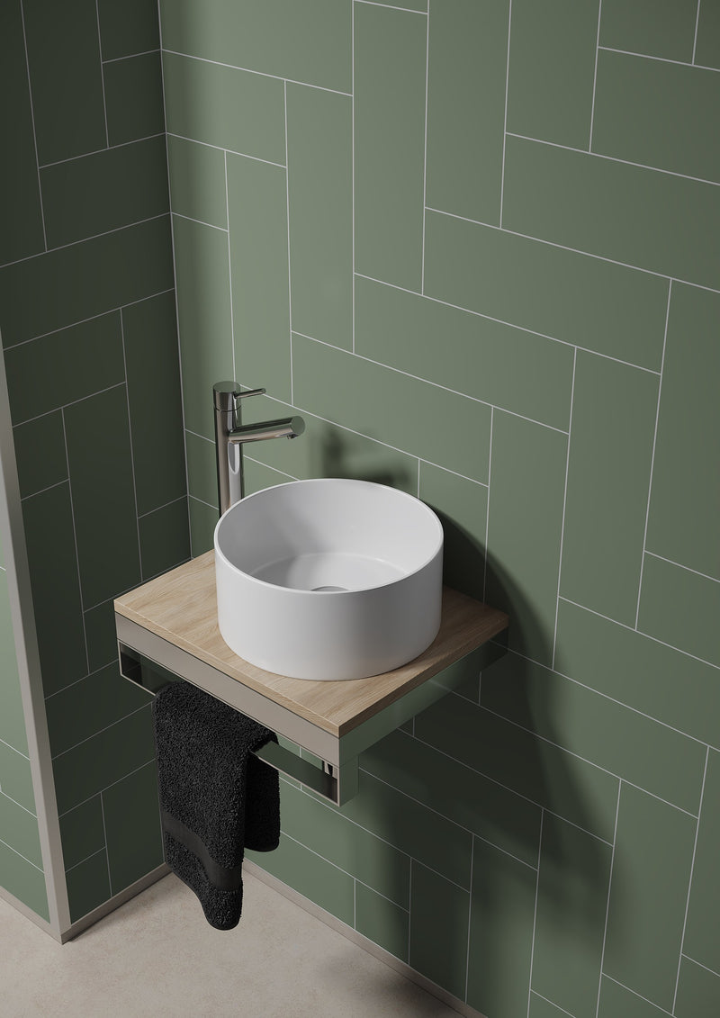 Fibo | Olive Green Straight Herringbone Panel