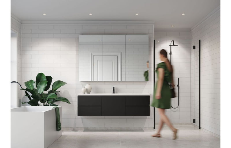 Fibo | White Silk Metro Brick Panel