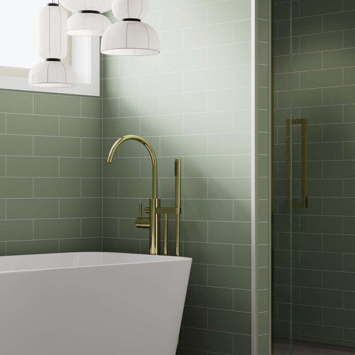 Fibo | Olive Green Metro Brick Panel