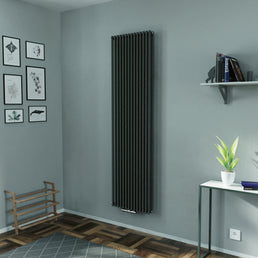 Eucotherm Gaja Duo Vertical Radiator - Textured Matte Anthracite