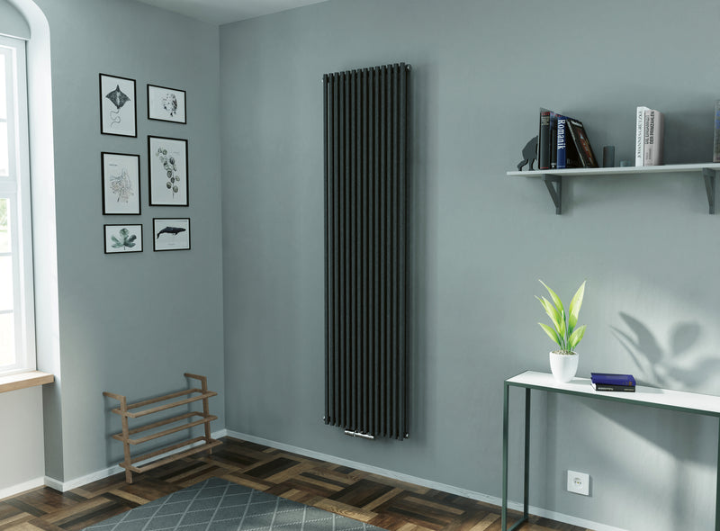 Eucotherm Gaja Duo Vertical Radiator - Textured Matte Anthracite