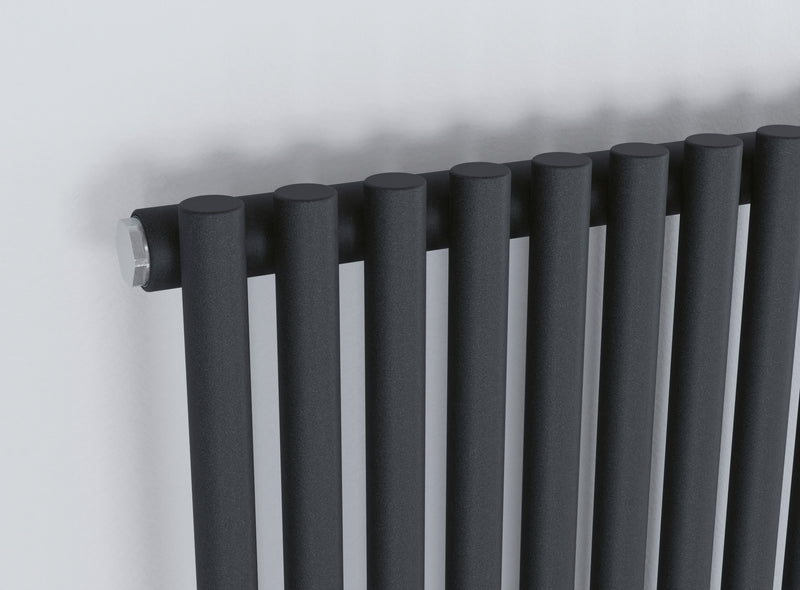 Eucotherm Gaja Single Vertical Radiator - Textured Matte Anthracite