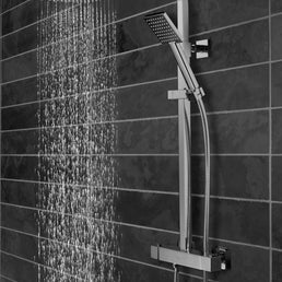 Tavistock Index Cool Touch Dual Outlet Bar Shower System - Chrome