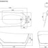 Mereva Jura Freestanding Bath