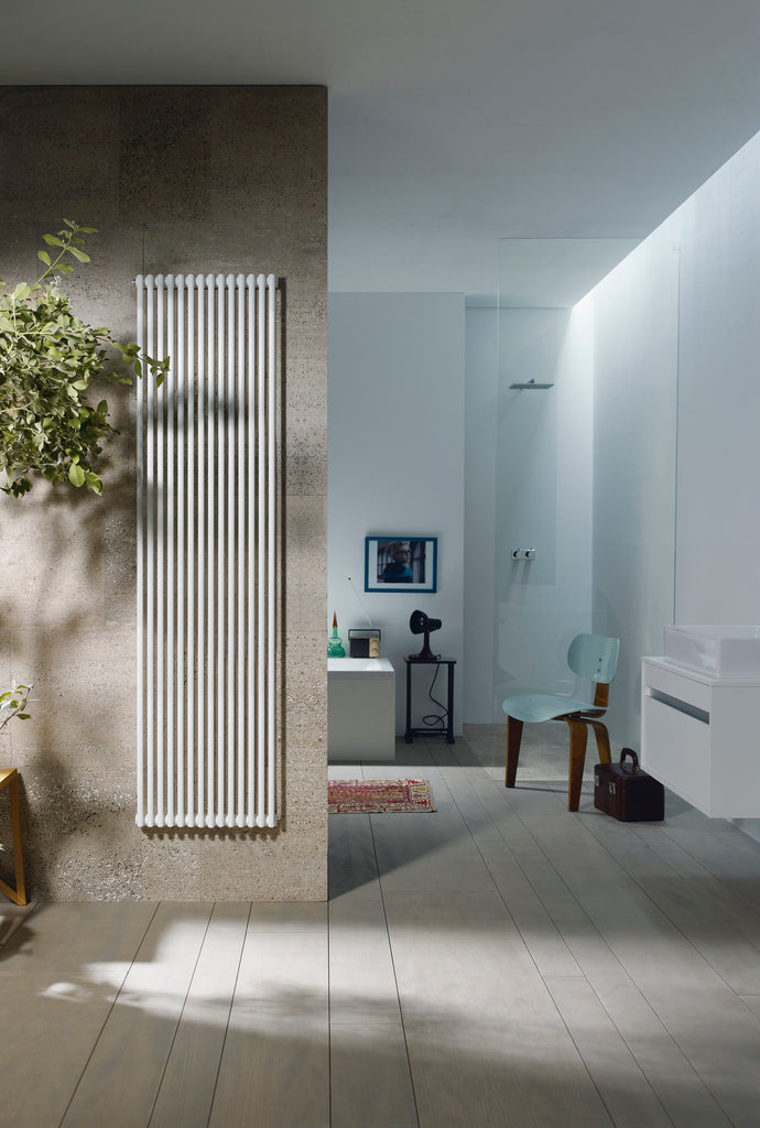 Kleo Vertical Radiator - White | Zehnder – Bath & More UK