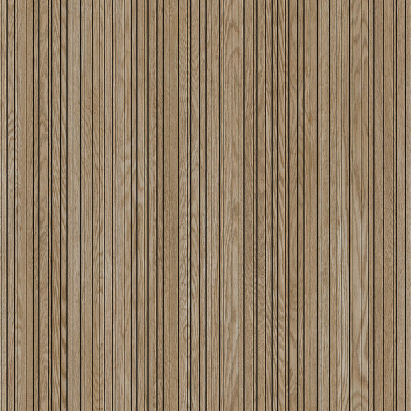 Linear Oak Panel Alloy Splashback | Wetwall Bathroom Wall Panels