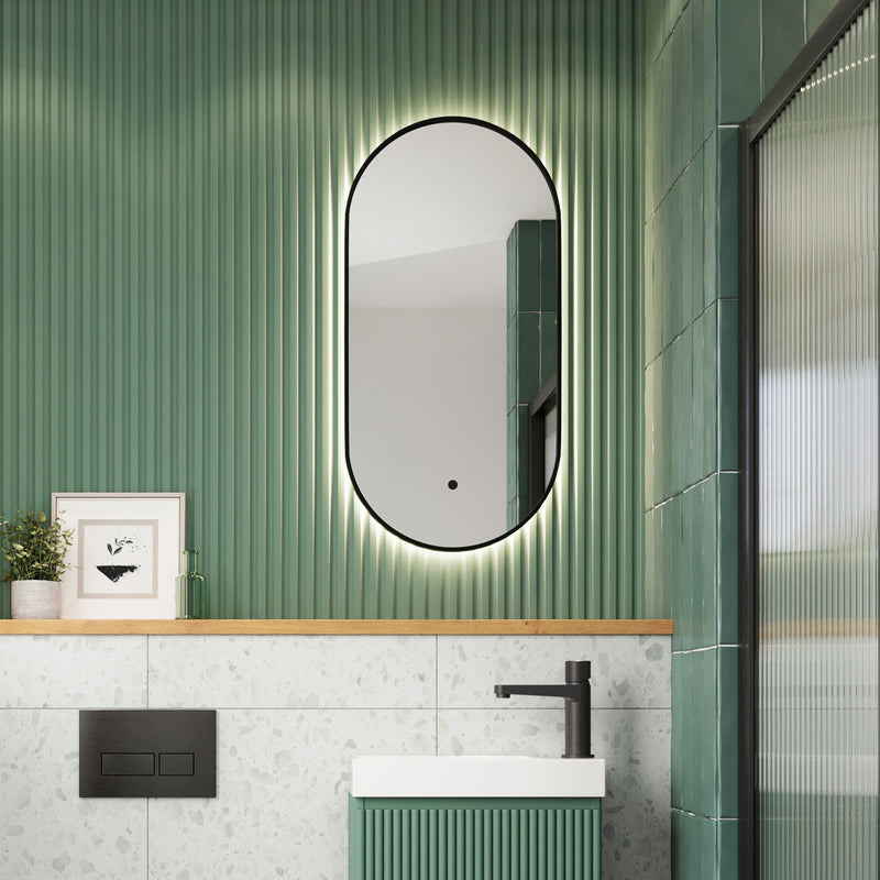 Scudo - Aubrey Led Cloakroom Mirror 400X800mm