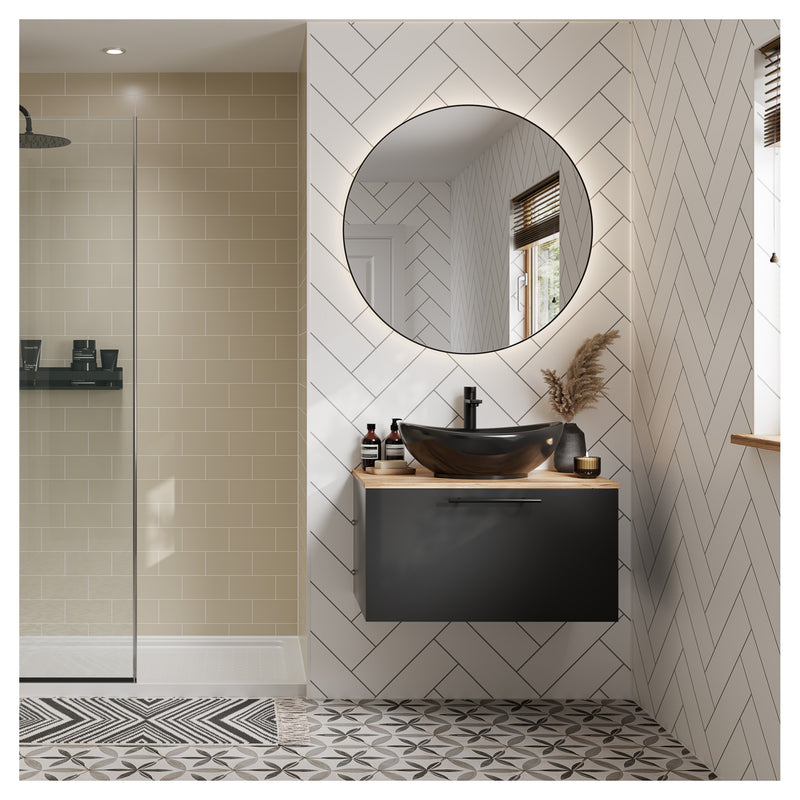 Alpine White Herringbone Tile | Multipanel Bathroom Wall Panels