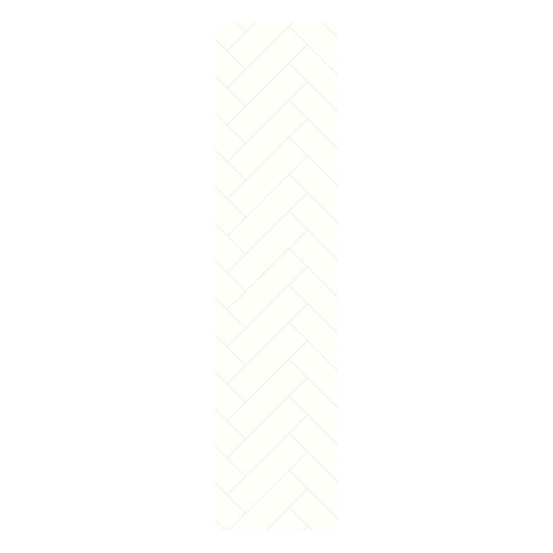 Alpine White Herringbone Tile | Multipanel Bathroom Wall Panels