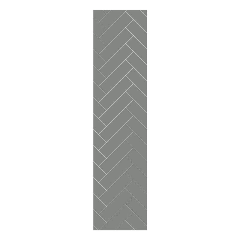 Dust Grey Herringbone Tile | Multipanel Bathroom Wall Panels