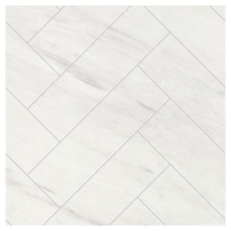 Levanto Marble Herringbone Tile | Multipanel Bathroom Wall Panels