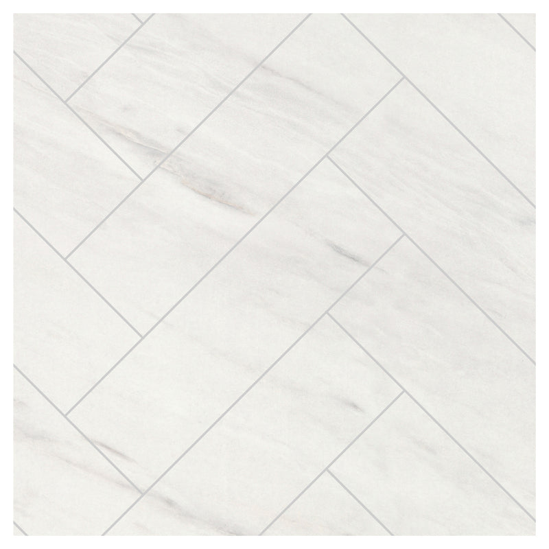 Levanto Marble Herringbone Tile | Multipanel Bathroom Wall Panels