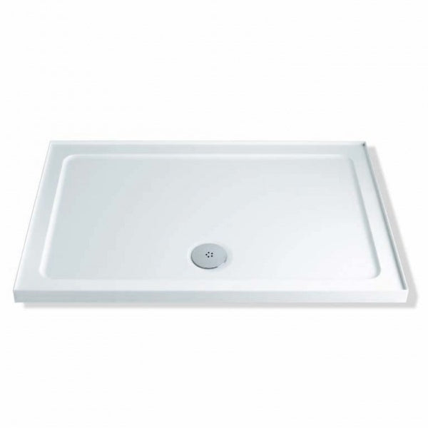 MX Elements Rectangular Shower Tray with Upstand (White)