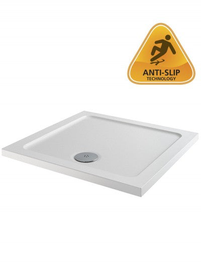 MX Elements Square Shower Tray (White Anti-Slip)