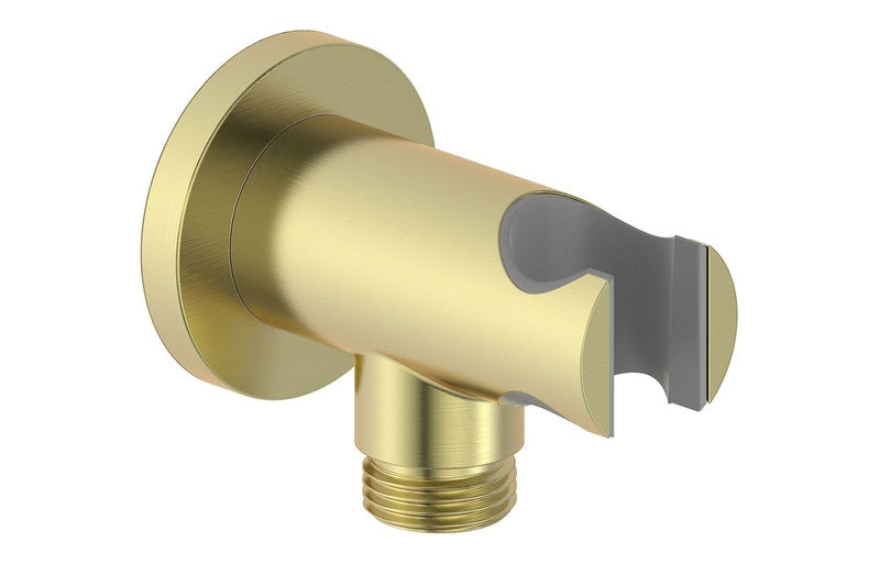 Mereva Brixham Round Handset Wall Bracket with Wall Outlet