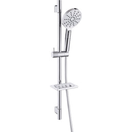 Mereva Brixham Round Push Button Shower Kit