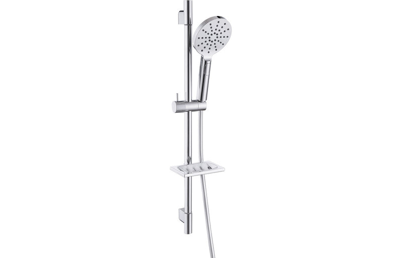 Mereva Brixham Round Push Button Shower Kit