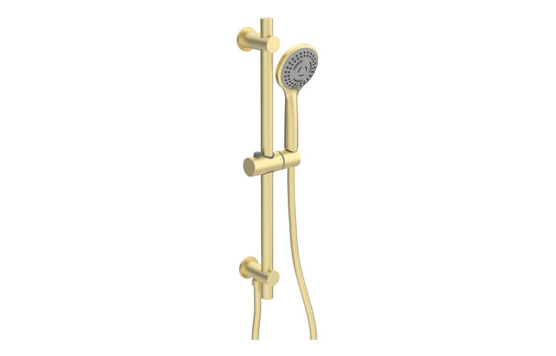 Mereva Brixham Round Riser Rail Kit w/Elbow & 3 Mode Handset