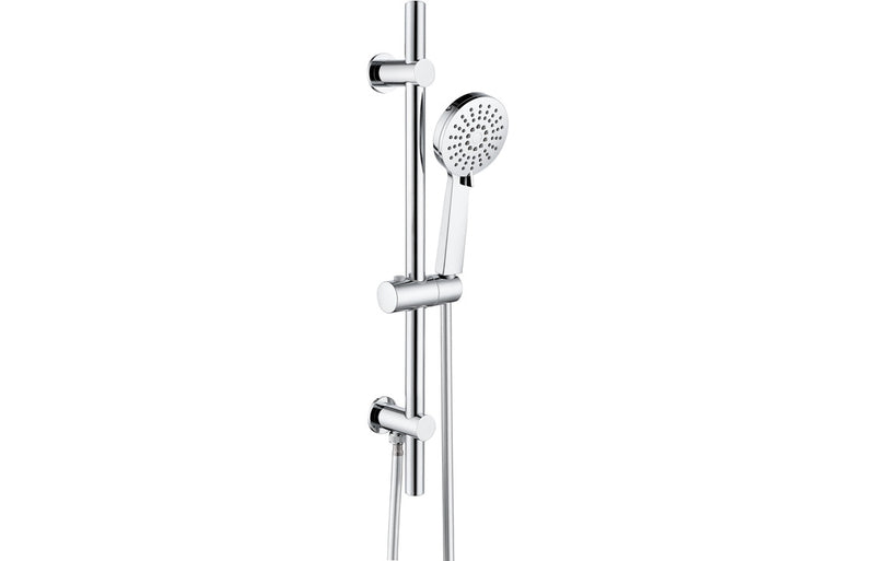 Mereva Brixham Round Riser Rail Kit w/Elbow & 3 Mode Handset