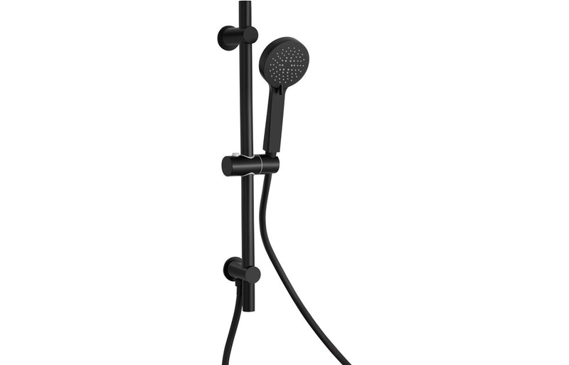 Mereva Brixham Round Riser Rail Kit w/Elbow & 3 Mode Handset