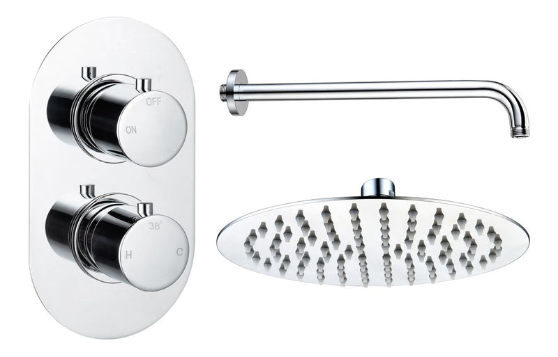 Mereva Brixham Round Shower Valve & Kit Pack 1