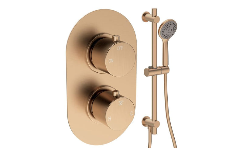 Mereva Brixham Round Shower Valve & Kit Pack 2
