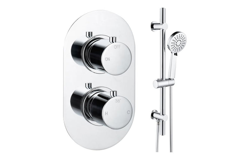 Mereva Brixham Round Shower Valve & Kit Pack 2