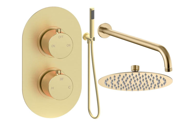 Mereva Brixham Round Shower Valve & Kit Pack 4