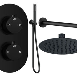 Mereva Brixham Round Shower Valve & Kit Pack 4