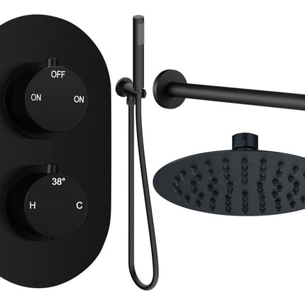 Mereva Brixham Round Shower Valve & Kit Pack 4