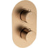 Mereva Brixham Thermostatic Single Outlet Twin Shower Valve