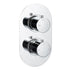 Mereva Brixham Thermostatic Single Outlet Twin Shower Valve