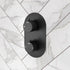 Mereva Brixham Thermostatic Single Outlet Twin Shower Valve