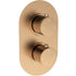 Mereva Brixham Thermostatic Two Outlet Twin Shower Valve