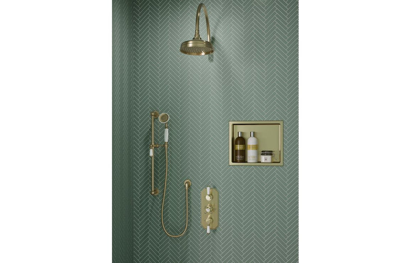 Mereva Budleigh 365mm Traditional Round Shower Arm