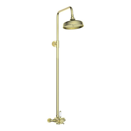 Mereva Budleigh Concentric Single Outlet Shower Valve & Overhead Kit Pack 2