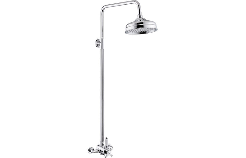 Mereva Budleigh Concentric Single Outlet Shower Valve & Overhead Kit Pack 2